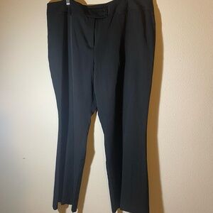 JOE BENBASSET WOMENS POLY BLEND DRESS PANTS SZ 24 BLACK STRIPED